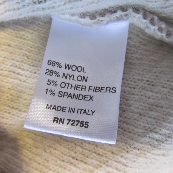 Womens A Ida Made in Italy Wool Blend Sweater Cardigan Sz L - Picture 4 of 8
